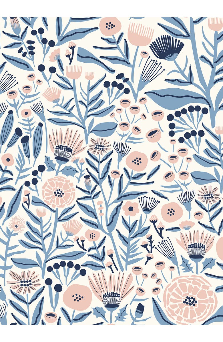 Wallpops Marigold Forest Peel & Stick Wallpaper, Main, color, Blue
