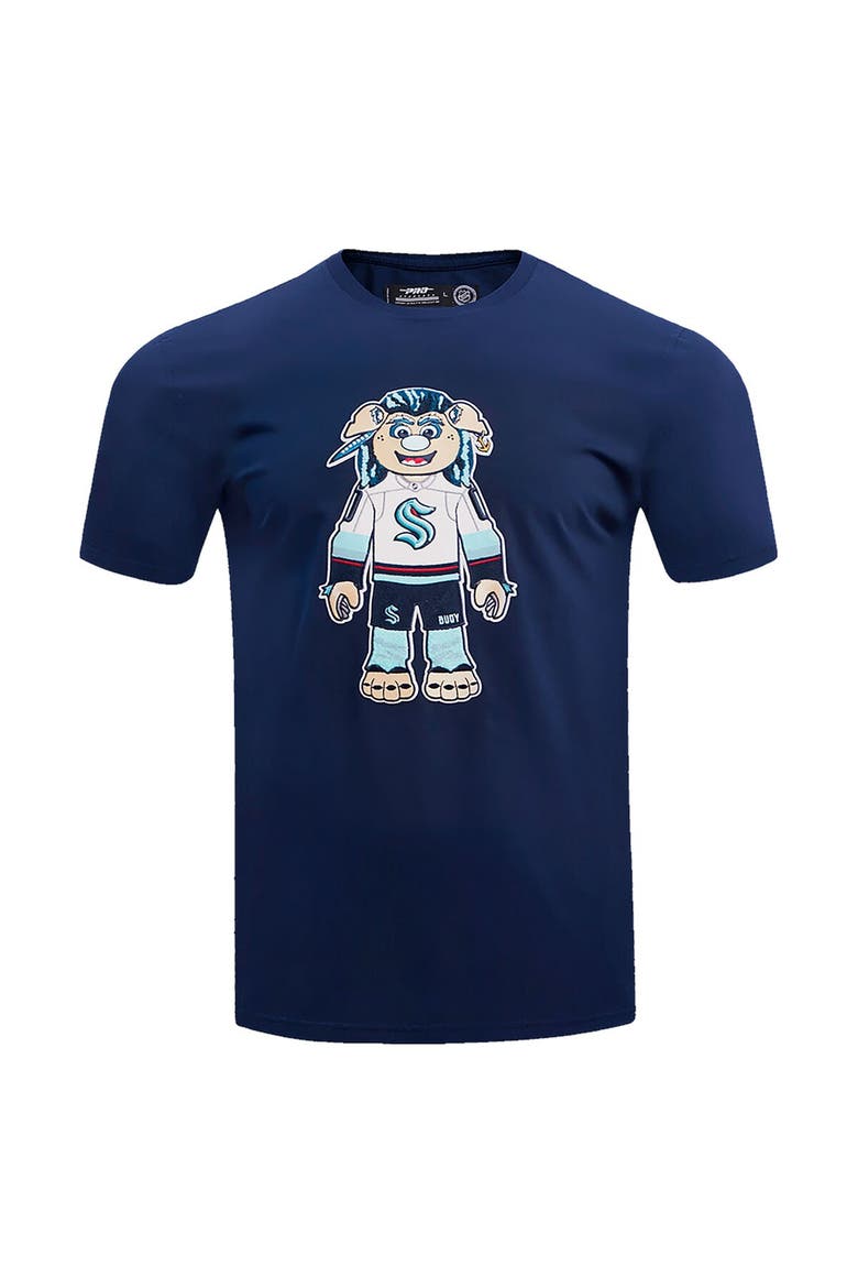 Men's Pro Standard Deep Sea Blue Seattle Kraken Mascot T-Shirt, Alternate, color, Navy