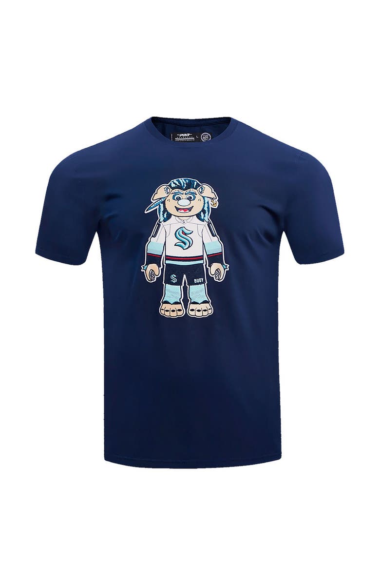PRO STANDARD Men's Pro Standard Deep Sea Blue Seattle Kraken Mascot T-Shirt, Alternate, color, Navy