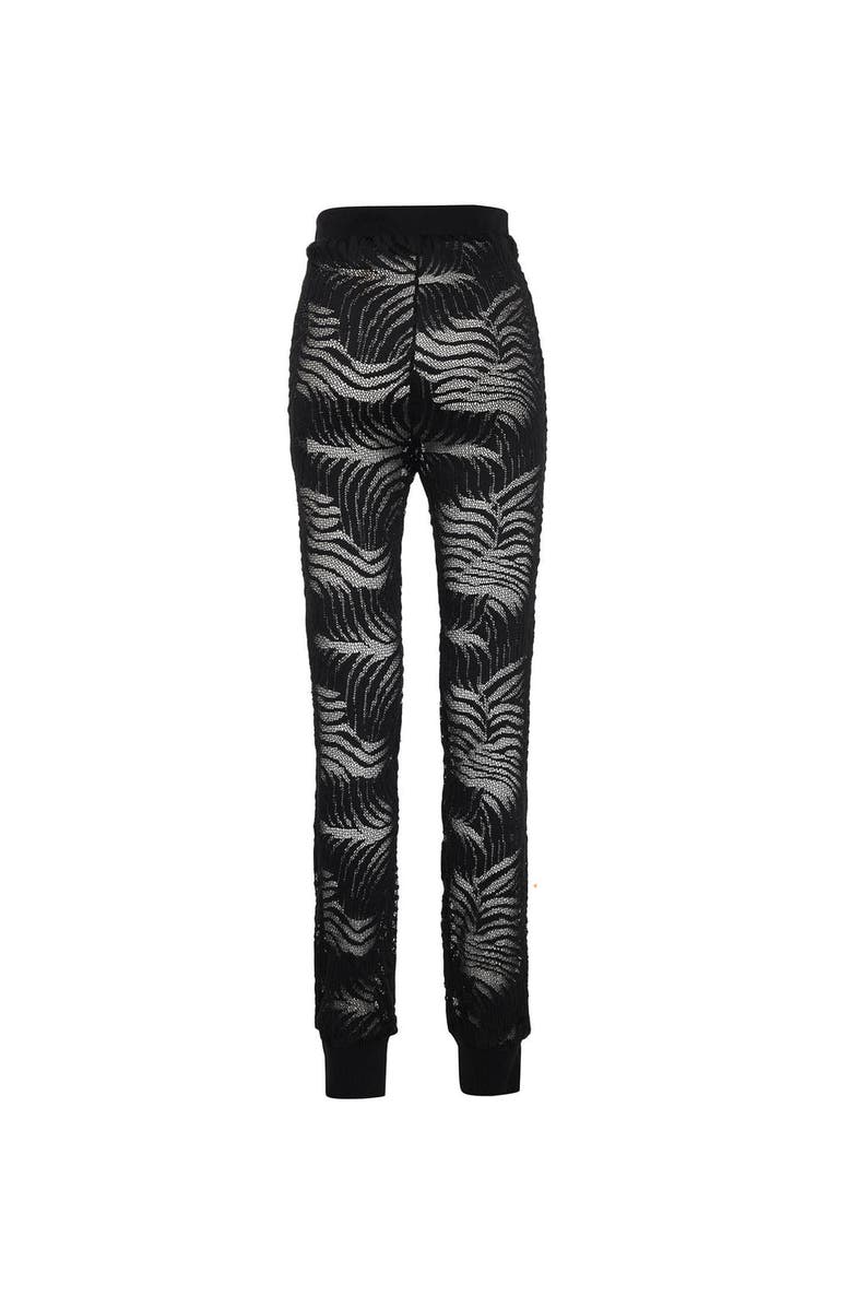 THEO The Label Artemis Fern Lace Trackpant, Alternate, color, Black
