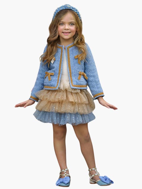 Hello Darling Tweed Jacket And Tulle Skirt(Toddler, Little Kid & Big Kid)