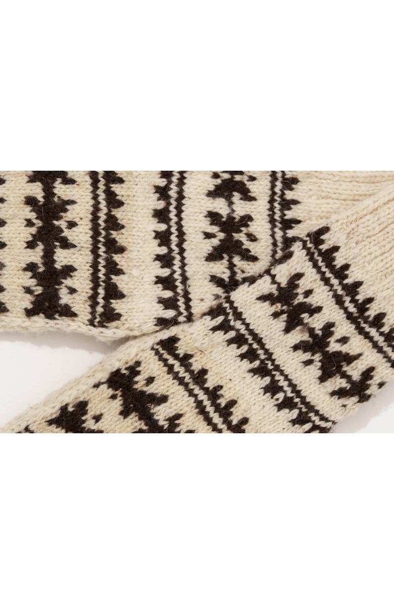 World of Crow Monochrome Rustic Socks, Alternate, color, 