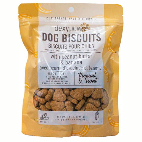 Banana, Oat & Peanut Butter Dog Biscuits 12oz