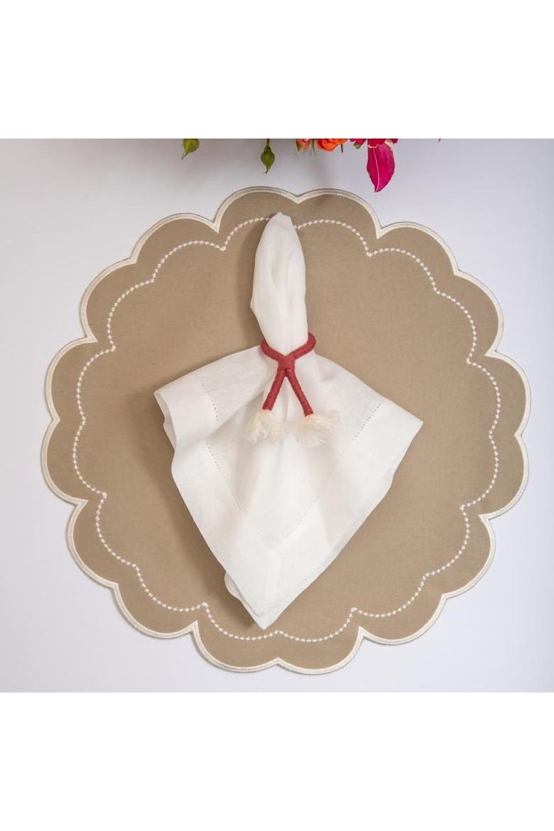 Nautical Knot Napkin Rings, Alternate, color, Wine