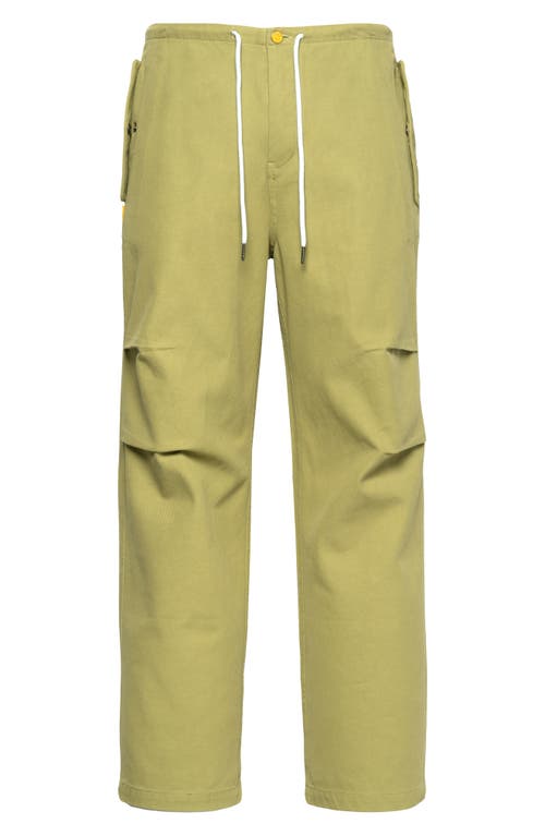 Round Two Cotton Twill Flight Pants In Pale Green