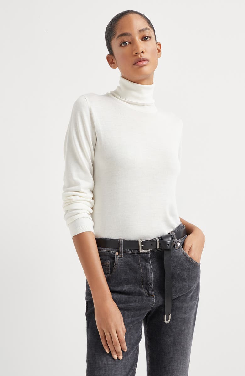 Brunello Cucinelli Vachetta belt with monili, Alternate, color, 