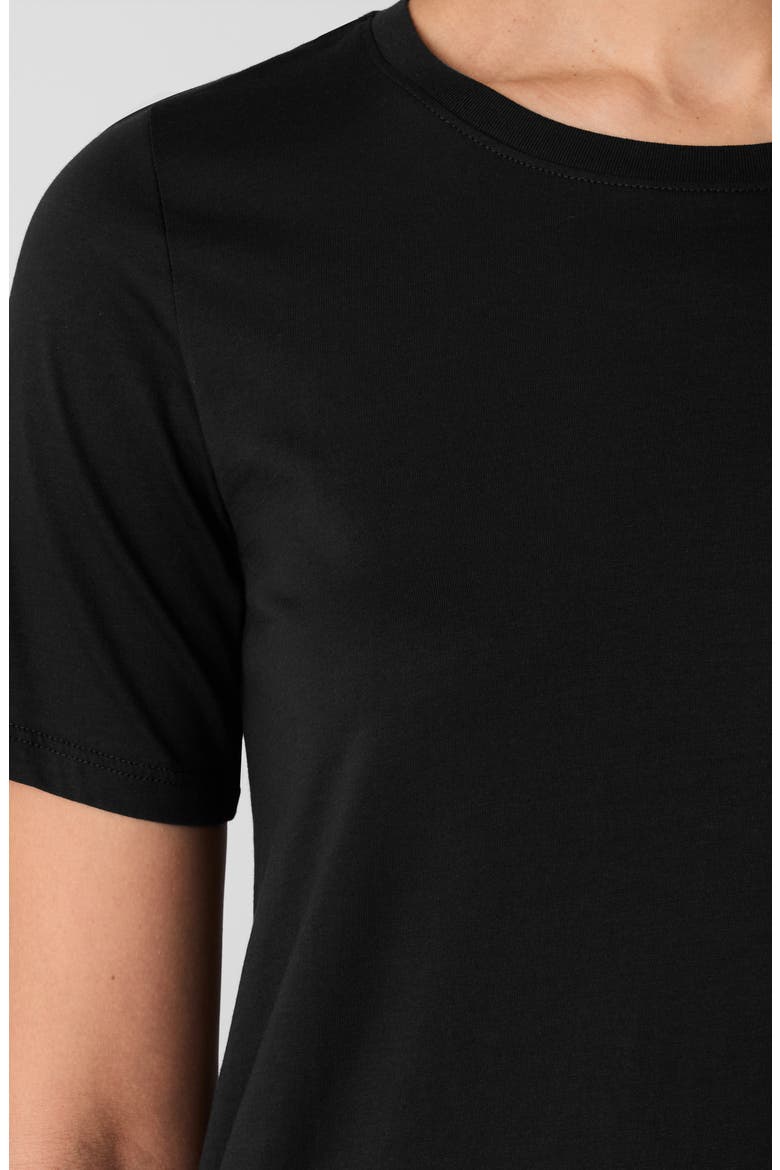 Organic Cotton Crewneck T-Shirt, Alternate, color, BLACK
