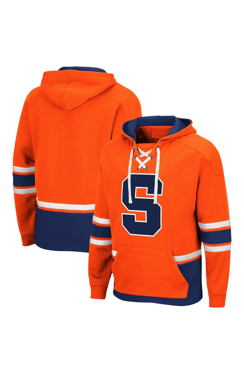 COLOSSEUM Men's Colosseum Orange Syracuse Orange Lace Up 3.0 Pullover Hoodie, Main, color, 