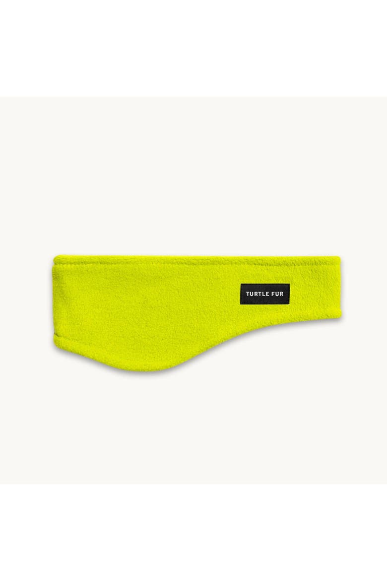 Bang Band Fleece Headband, Main, color, Bright Lime