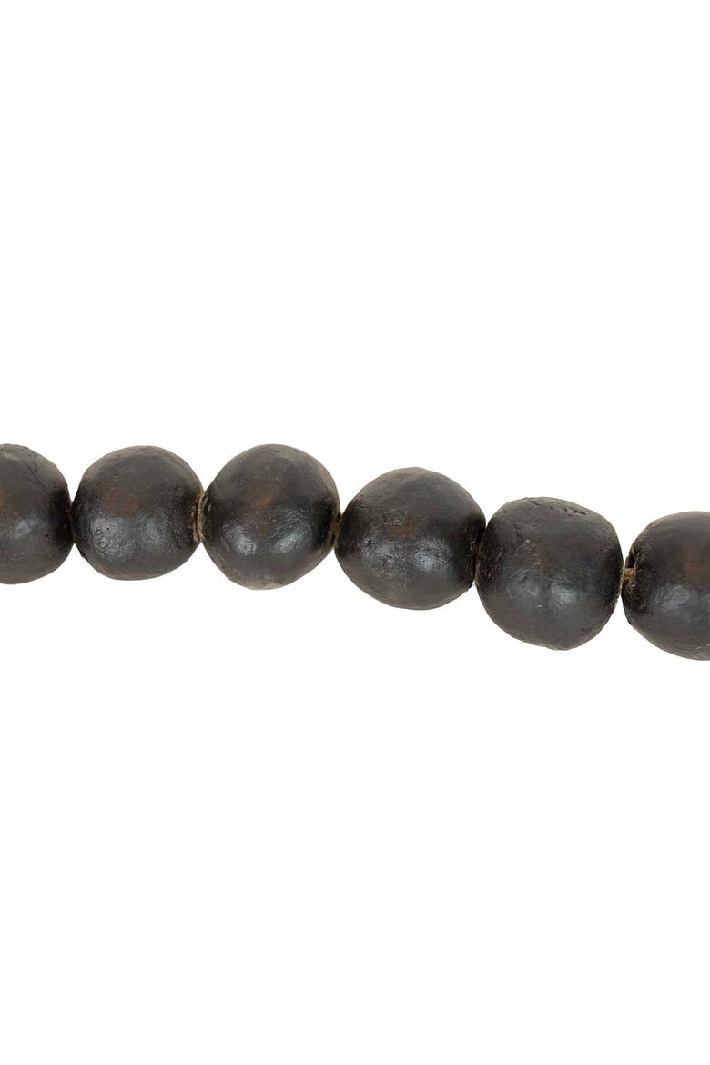 Bead Garland Black Terracotta & Jute, Alternate, color, Black