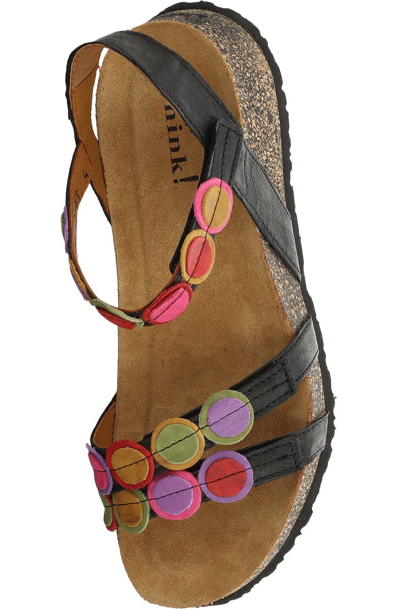 Think! Koak Ankle Strap Sandal, Alternate, color, Black/Kombi