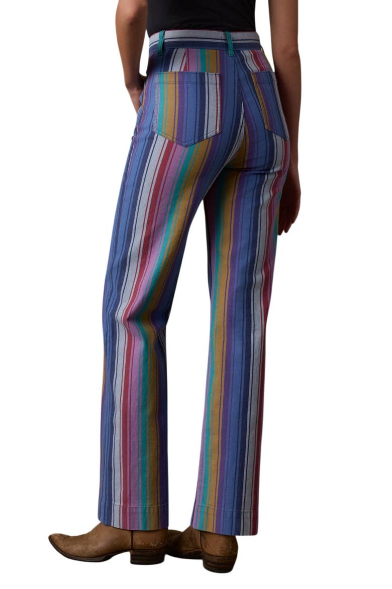 Sunset Stripe Patch Pocket Jeans, Alternate, color, PAINTED ROW STRIPE