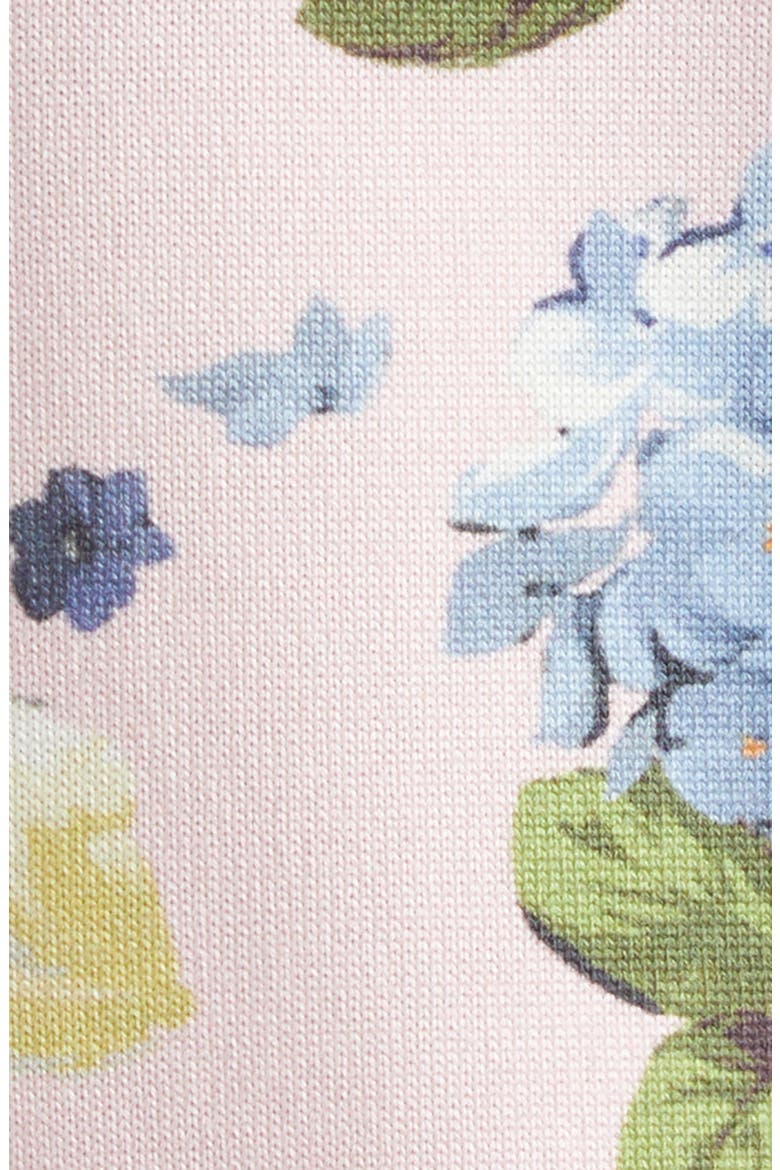 Long Sleeve Crewneck Cardigan, Alternate, color, ROSEWATER MULTI