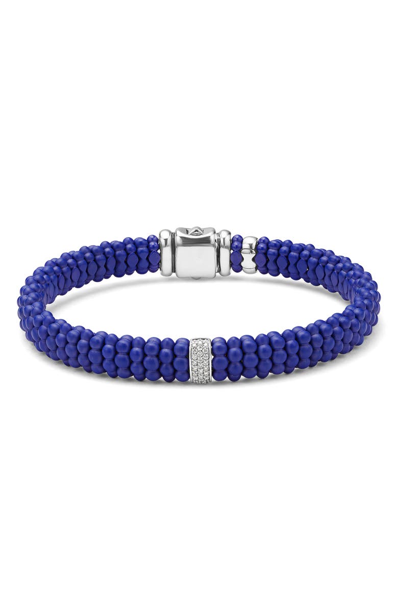 LAGOS Men's Anthem Marine Ceramic Bracelet, Main, color, Blue
