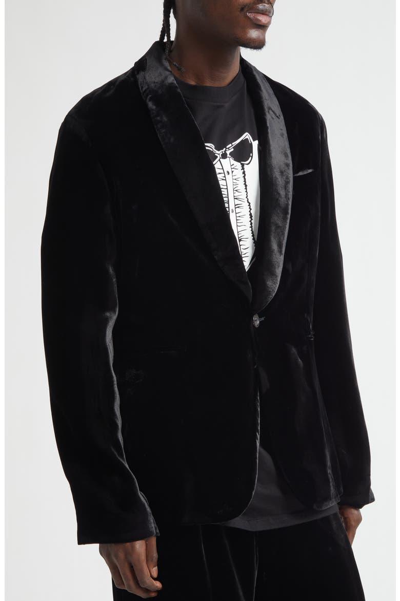 Shawl Collar Jacket, Alternate, color, BLACK
