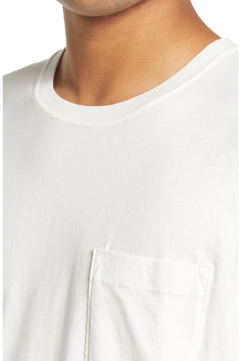 Washed Organic Cotton Pocket T-Shirt, Alternate, color, WHITE