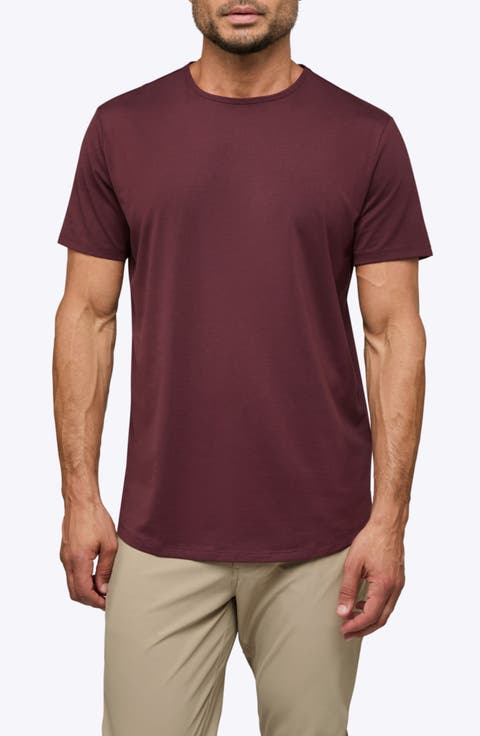 AO Curve Hem Cotton Blend T-Shirt