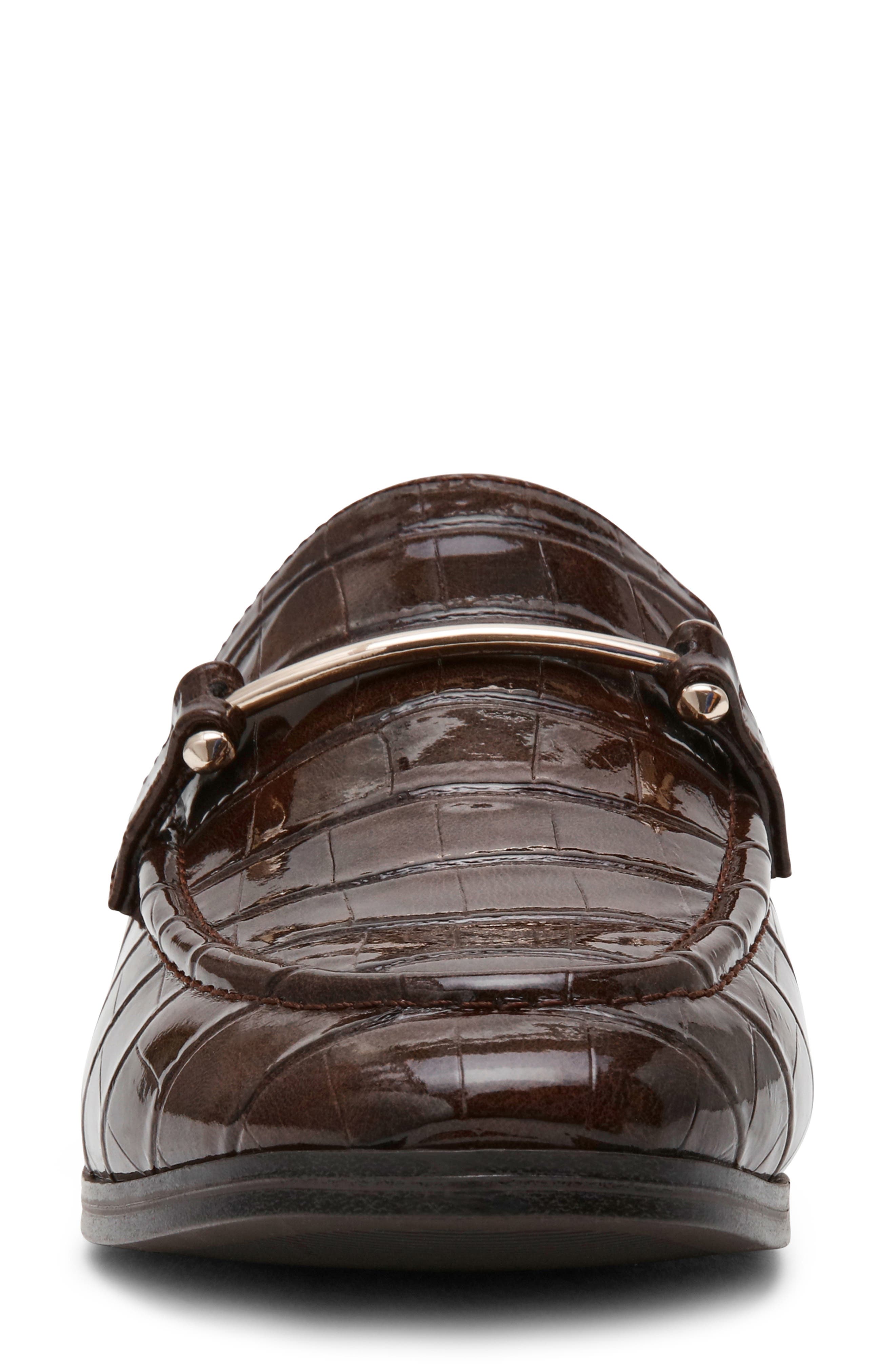Holden Bit Loafer, Alternate, color, BROWN CROC PU
