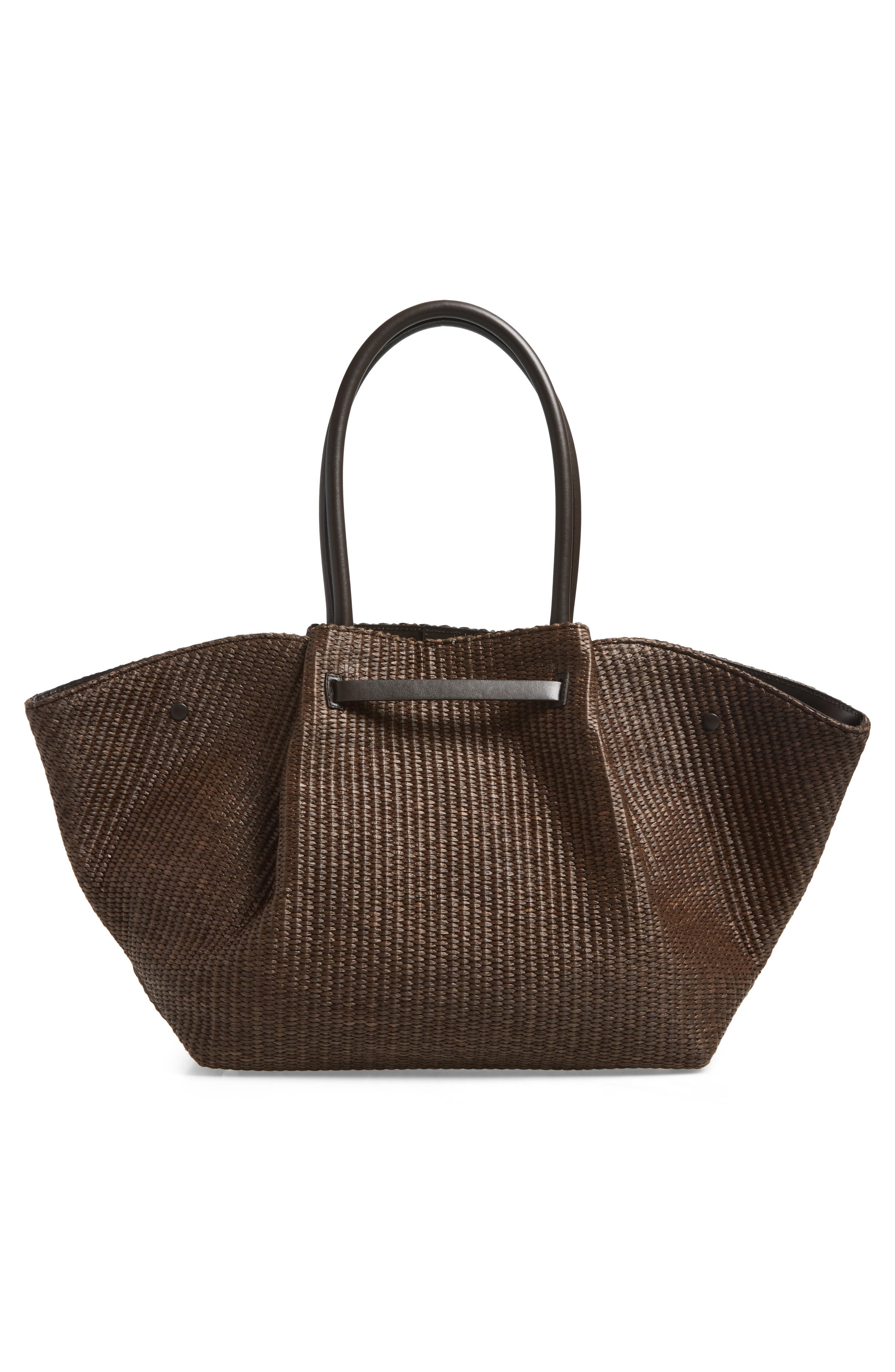 The New York East/West Raffia Tote, Alternate, color, MOCHA