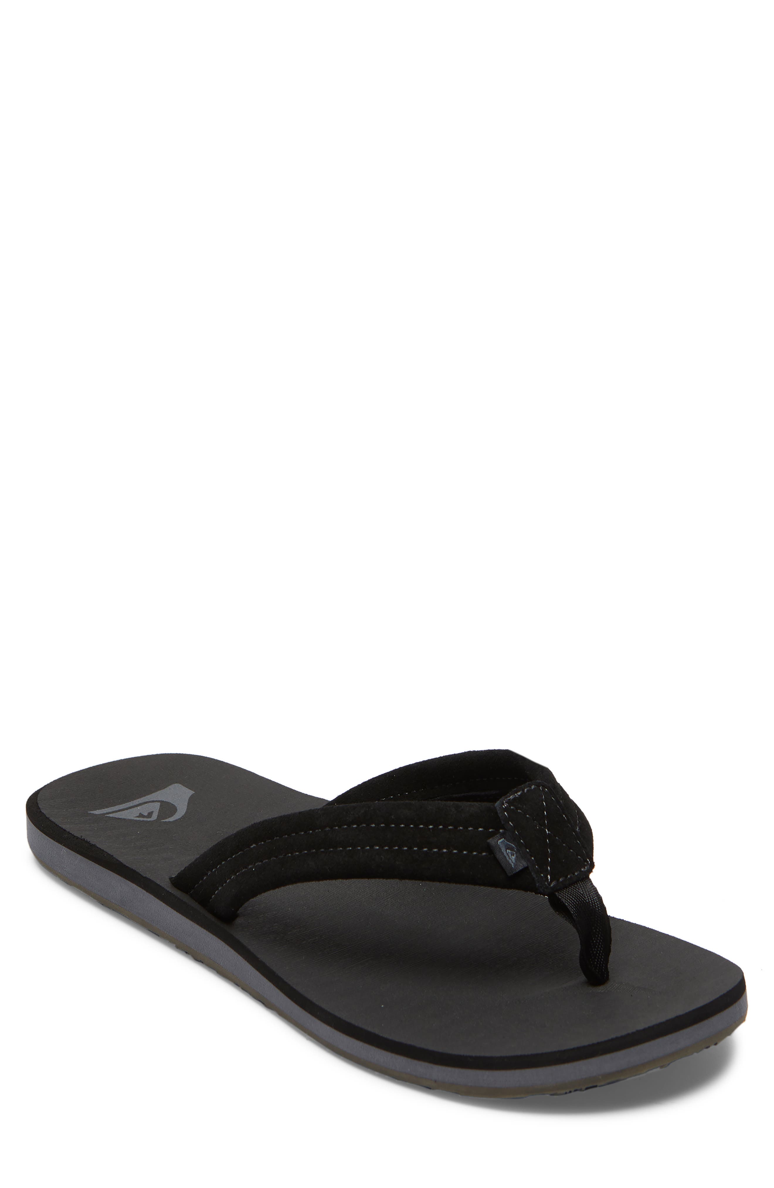 Quiksilver Carver Core Suede Sandal, Main, color, 