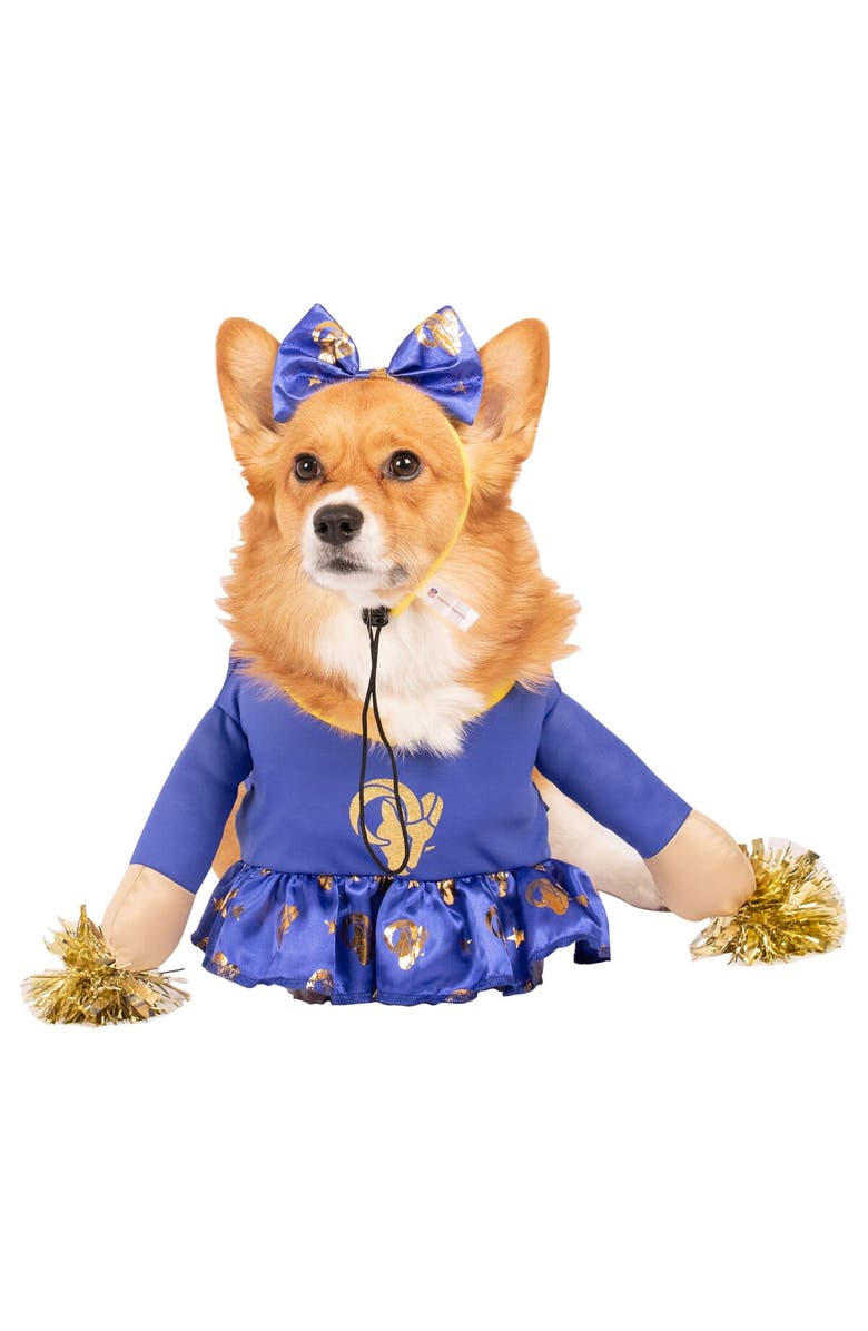 JERRY LEIGH Los Angeles Rams Cheer Dog Costume, Alternate, color, Blue
