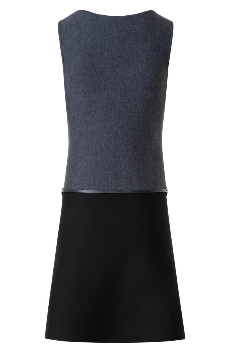 Akris punto Colorblock Milano Knit Dress, Alternate, color, Charcoal-Black