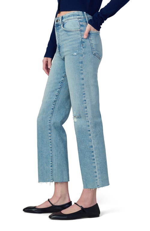 Joe's The Blake Raw Hem Crop Wide Leg Jeans In Immaculate