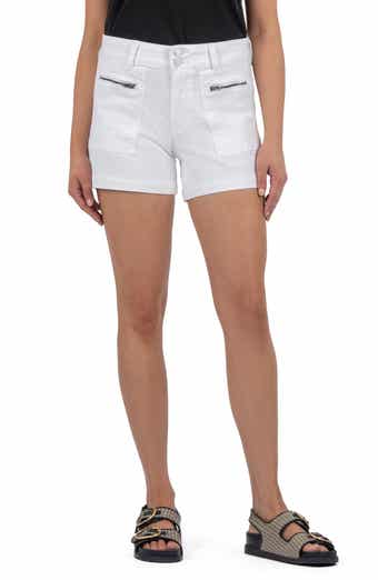 KUT from the Kloth Jane Zip Pocket High Waist Denim Shorts