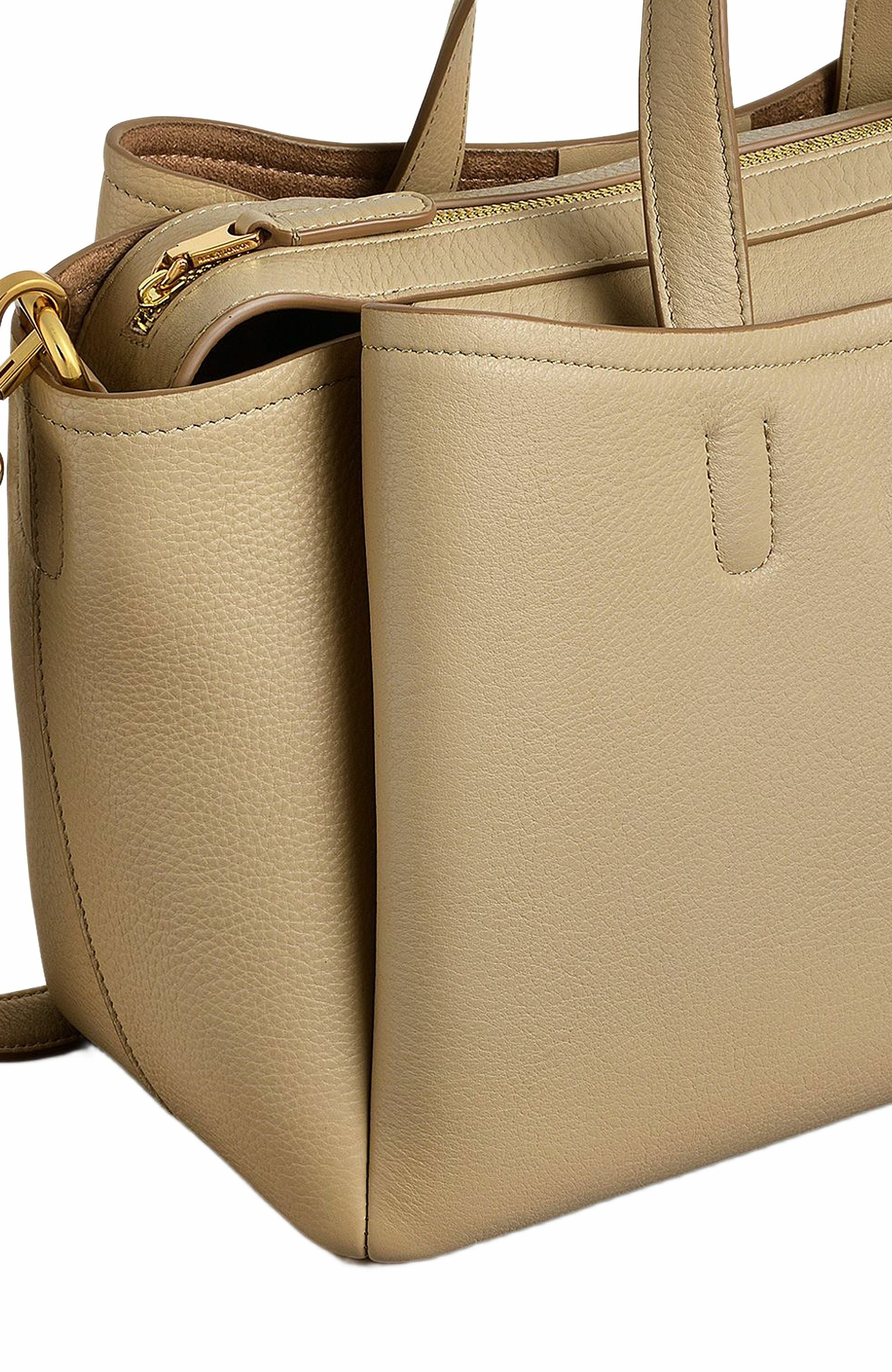 Radley Bathurst Mews Medium Ziptop Satchel Bag, Alternate, color, Stone