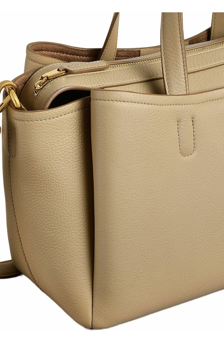 Radley Bathurst Mews Medium Ziptop Satchel Bag, Alternate, color, Stone