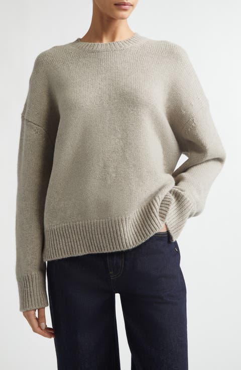 Pia Oversize Cashmere Crewneck Sweater