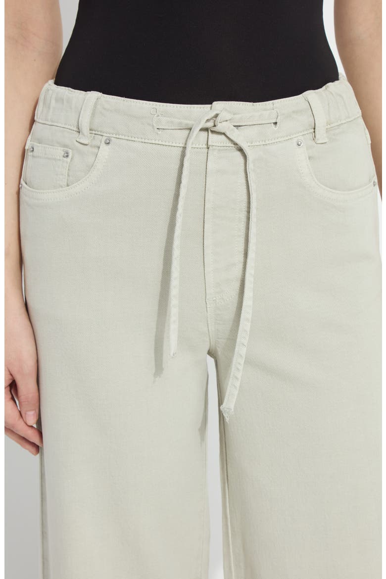 Nellie Drawstring Wide Leg Jeans, Alternate, color, REFINED TAUPE