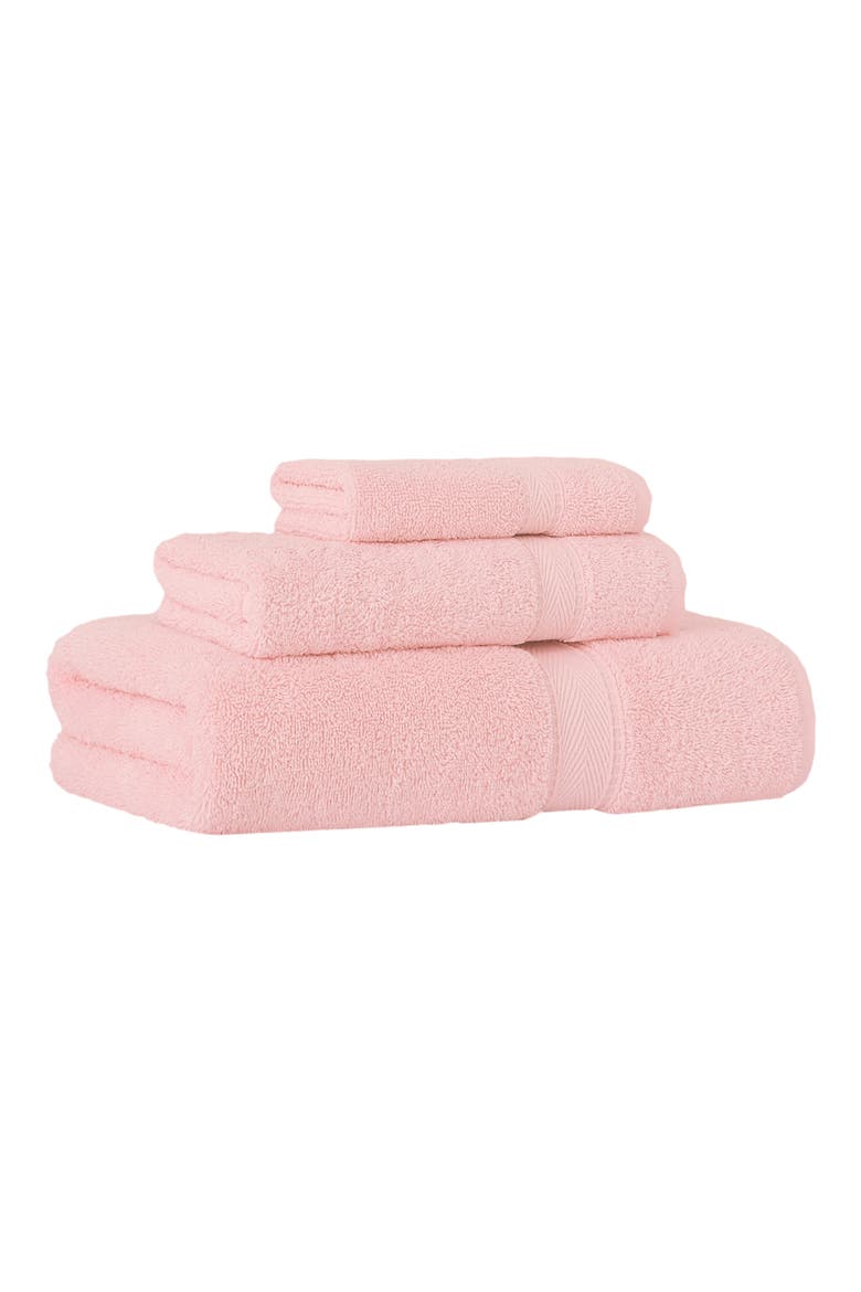 Sinemis 3-Piece Terry Towel Set, Alternate, color, PINK