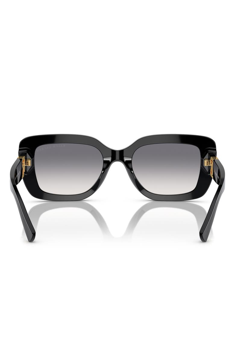 Ralph Lauren 55mm Nikki Gradient Rectangle Sunglasses, Alternate, color, Black / Gradient Purple