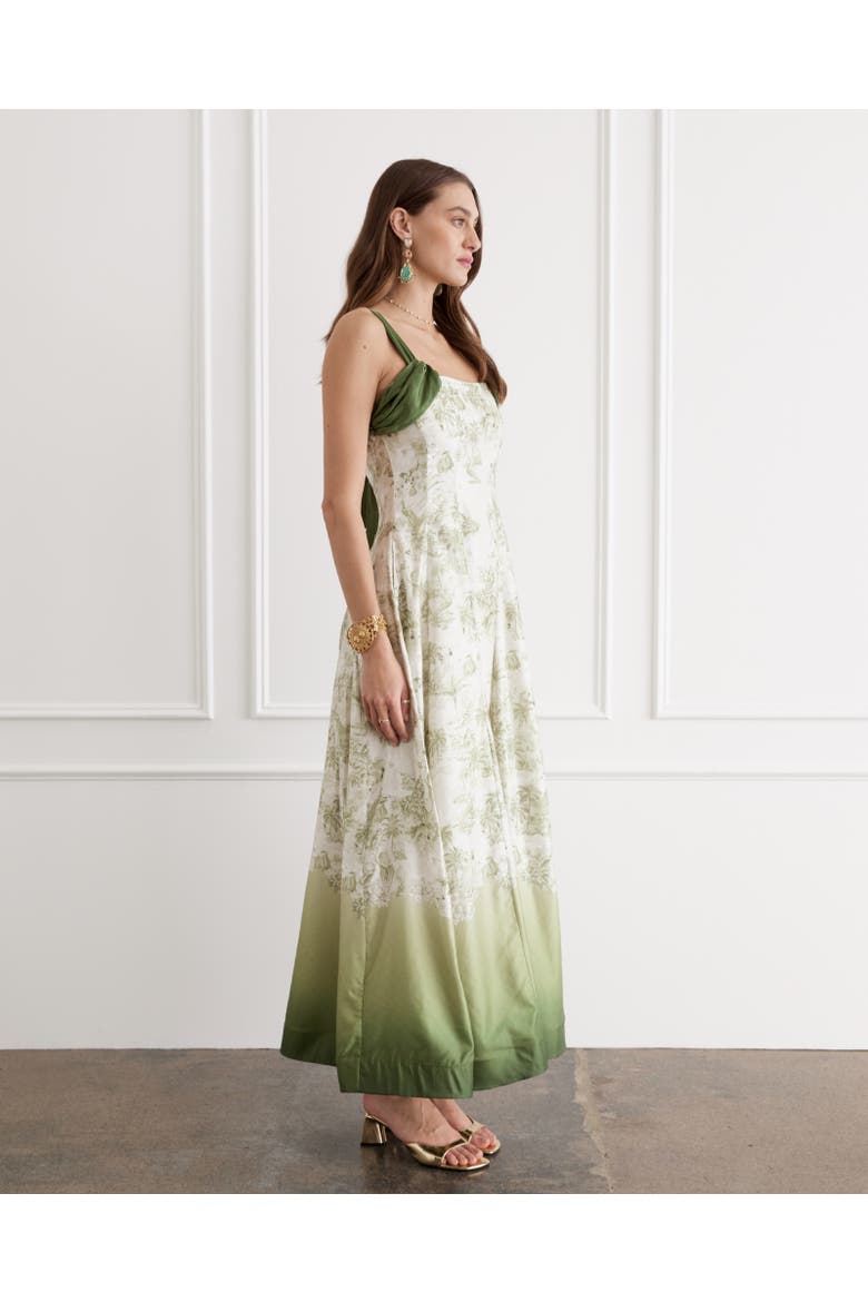 Delphine Maxi Dress, Alternate, color, Faisane