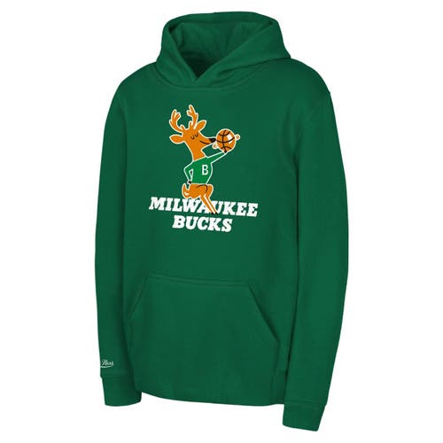 Mitchell & Ness Kids' Toddler  Green Milwaukee Bucks Retro Logo Pullover Hoodie