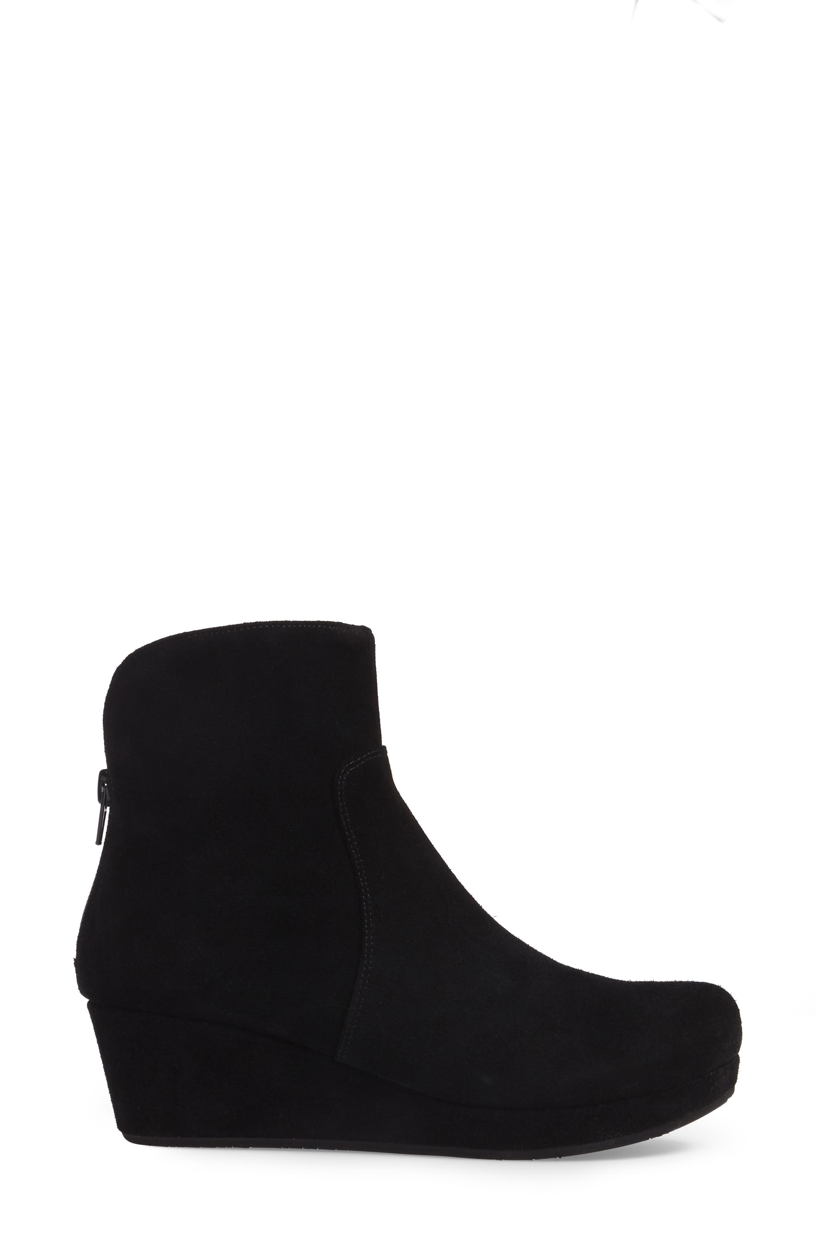 Yarden Wedge Bootie, Alternate, color, BLACK SUEDE