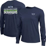 Champion Women's Champion College Navy Seattle Seahawks Core Long-Sleeve T-Shirt