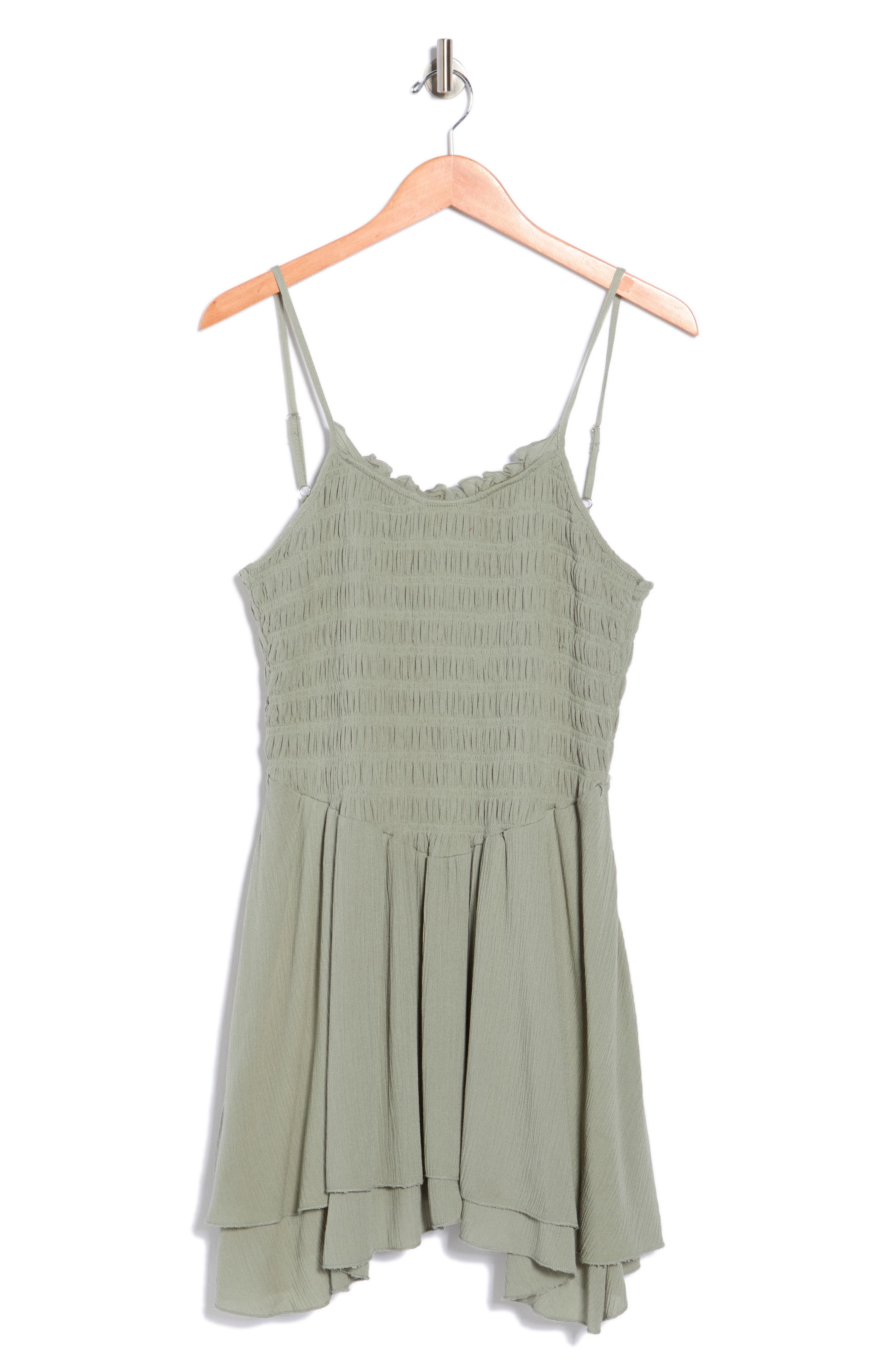 Madden Girl Smocked Fit & Flare Minidress