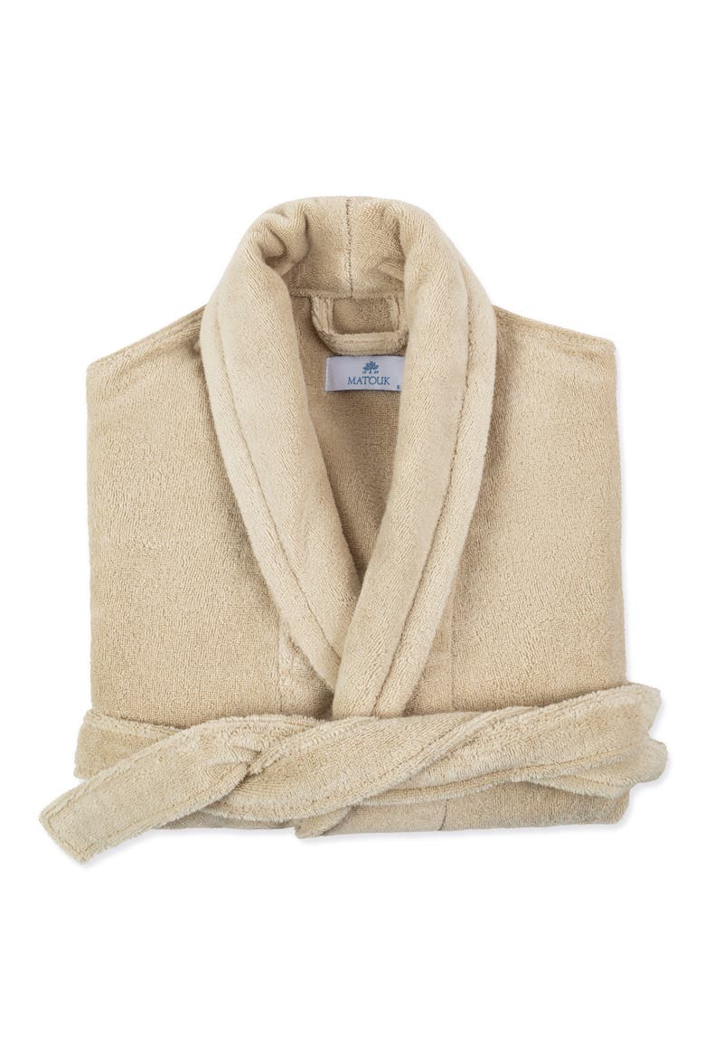 Milagro Cotton Terry Cloth Robe, Main, color, DUNE