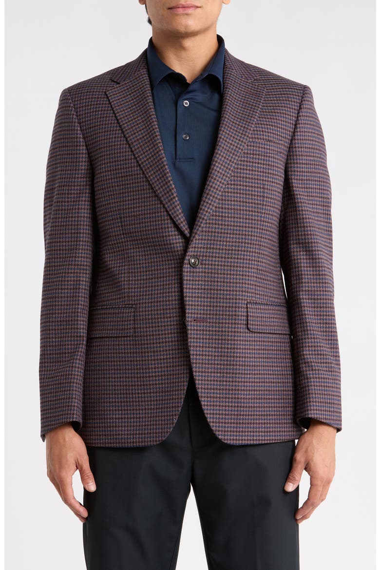 Check Sport Coat, Main, color, BROWN/ WINE CHECK