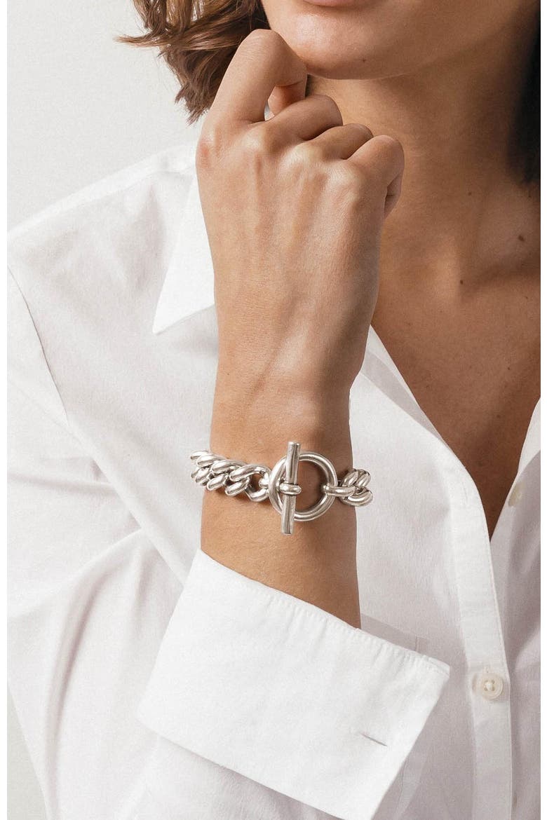 Barracus Bracelet, Alternate, color, Silver