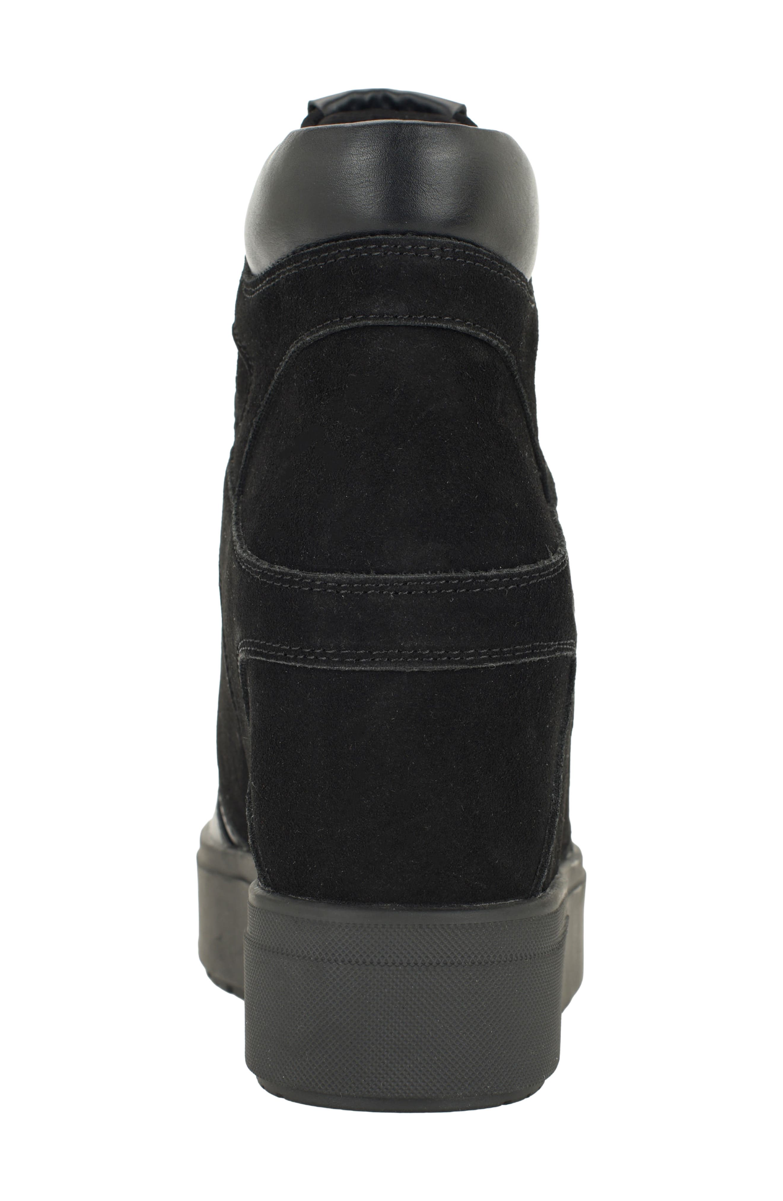 Guilley Wedge Sneaker, Alternate, color, BLACK