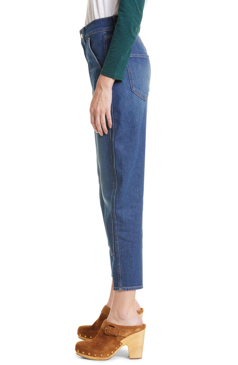Veronica Beard Charlie Chaps High Waist Ankle Barrel Jeans, Alternate, color, 