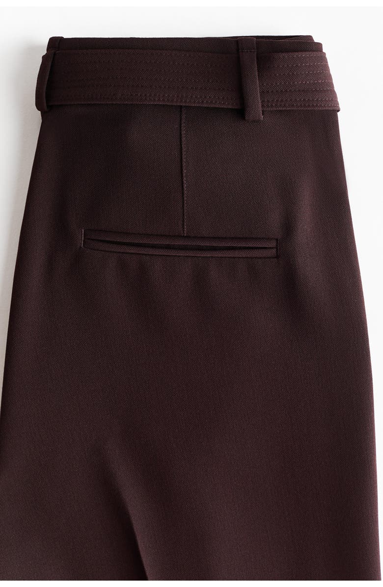 H&M Belted Tailored Trousers, Alternate, color, 