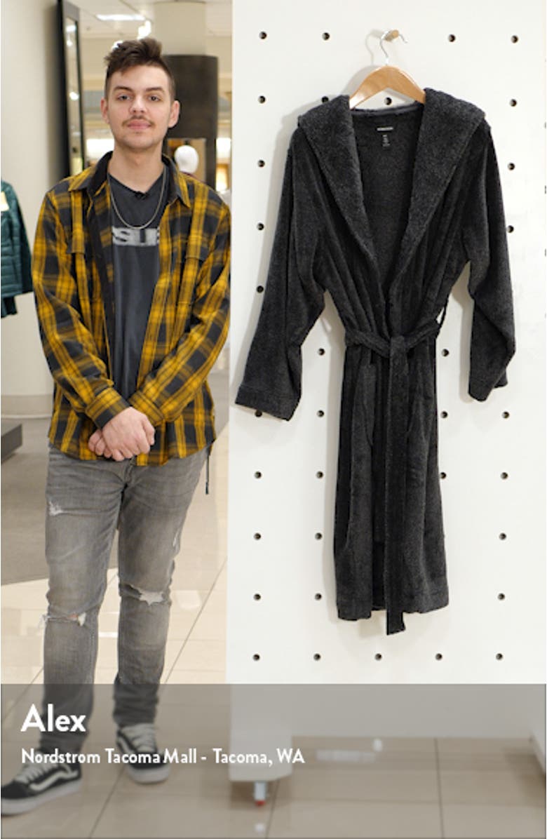 Hooded Fleece Robe, sales video thumbnail