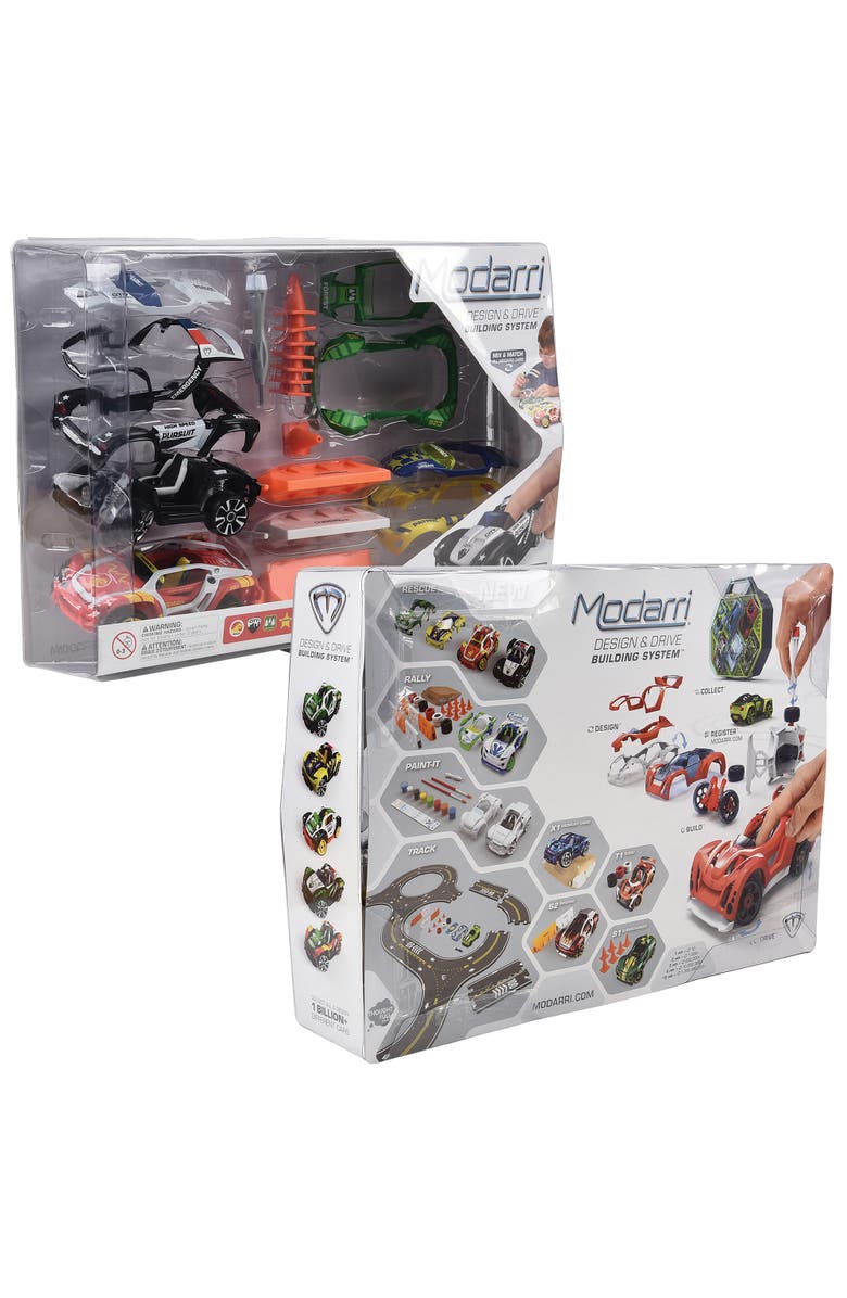 Modarri Deluxe 2 Car Rescue Pack Diy Design & Build Toy Cars, Alternate, color, Multicolored