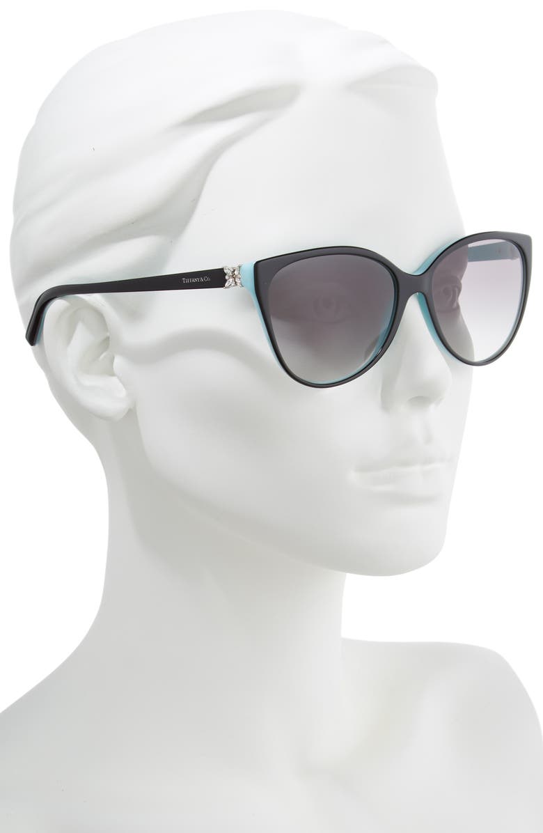 Tiffany & Co. 58mm Gradient Cat Eye Sunglasses, Alternate, color, 