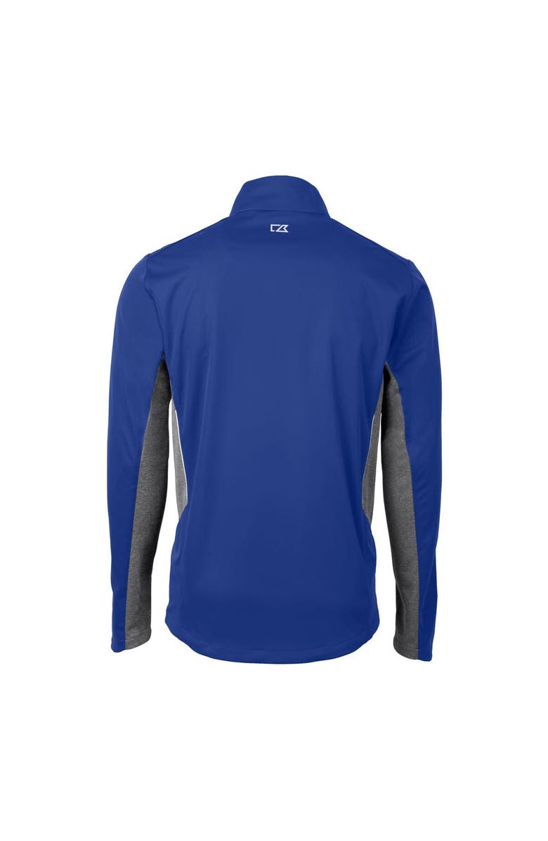 Cutter & Buck Men's Cutter & Buck Blue Columbus Clippers Big & Tall Navigate Softshell Full-Zip Jacket, Alternate, color, 