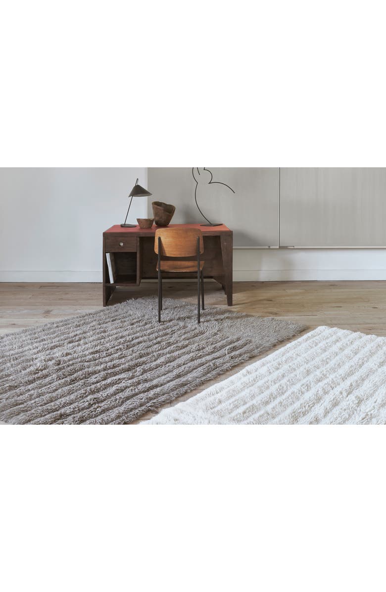 Lorena Canals Dunes Woolable Washable Wool Rug, Alternate, color, Light Grey Tones